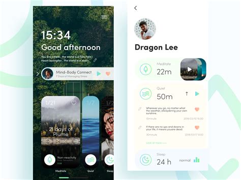 Meditate App by Dragon Lee on Dribbble