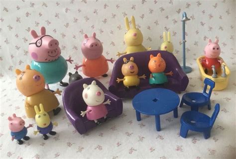 Bundle of Peppa Pig toys ,figures and furniture some rarer figures | in ...