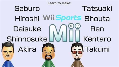 Remake Wii Sports Resort Miis #1 - YouTube