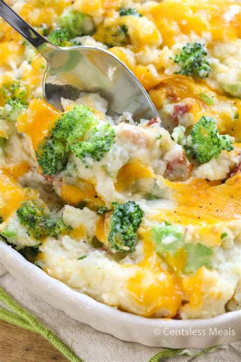 Cheesy Broccoli Potato Casserole - The Shortcut Kitchen