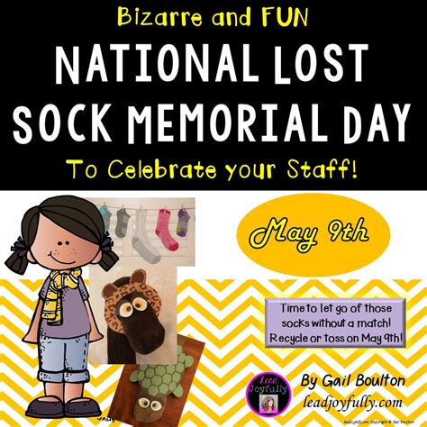 National Lost Sock Memorial Day (May 9th)