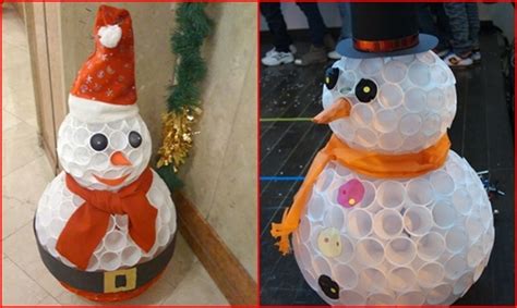 Plastic Cup Snowman Craft - Fun Crafts Kids