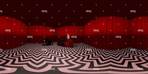 360° view of Twin Peaks, red room - Alamy