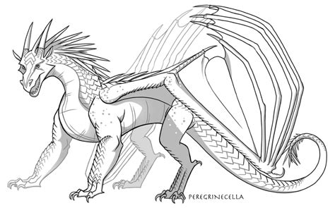 IceWing Base by Peregrinecella on DeviantArt | Wings of fire, Wings of ...