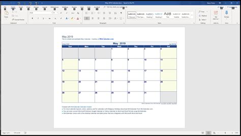 9 Top Place to Find Free Calendar Templates for Word