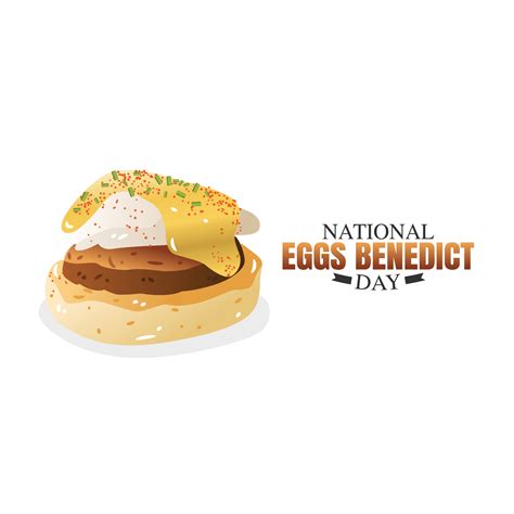 national eggs benedict day vector illustration 5481456 Vector Art at Vecteezy