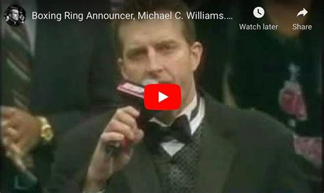 RING ANNOUNCER for Professional Boxing CLICK HERE FOR MORE… – Michael C ...