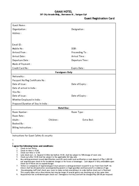 Registration Card Sample 4 | PDF | Identity Document | Credit Card