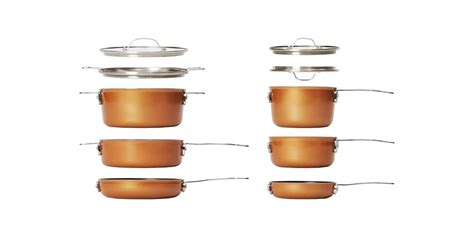 Gotham Steel 10-Piece Stackable Pots & Pans Set