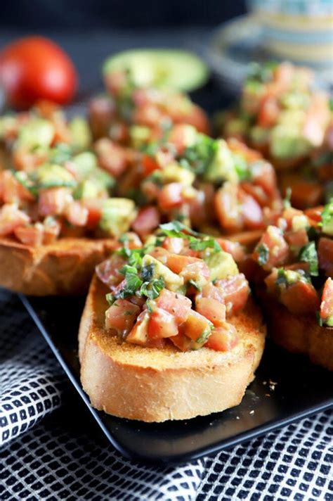 Homemade Avocado Bruschetta Recipe | Cake 'n Knife