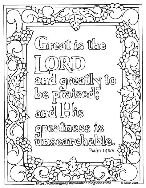 Printable Psalm Coloring Pages Bible Verse Coloring Page Bible | Porn Sex Picture