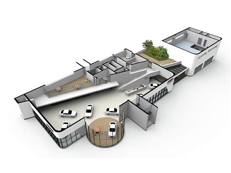 Car Showroom Floor Plan Pdf - Making Room | Unpacking the Home: Urban Cabins / Purchase of this ...