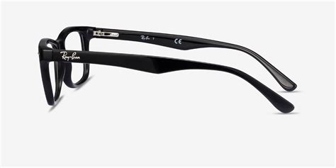 Ray-Ban RB5228 - Rectangle Black Frame Eyeglasses | Eyebuydirect Canada