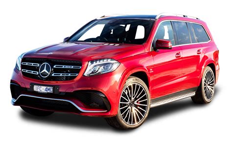 Mercedes Benz GLS Class Red Car PNG Image - PurePNG | Free transparent CC0 PNG Image Library