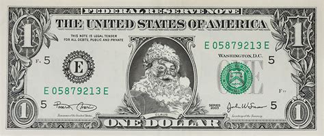 Santa Claus Dollar Bill Perfect Stocking Stuffer Complete Gift - Etsy