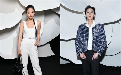 BLACKPINK's Jennie and Park Seo Joon look stunning at the Chanel show ...