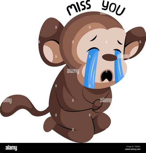 Sad cartoon monkey face hi-res stock photography and images - Alamy