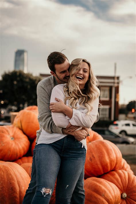 J. Smith Photography - Western Oklahoma Couples Fall Pumpkin Engagement Photo Session. #pumpki ...