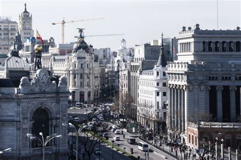 Important Buildings in the Old Town District of Madrid Editorial Stock ...