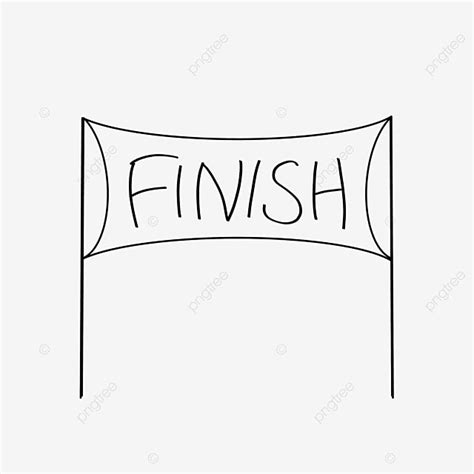 End Line Hd Transparent, End Line Frame Clip Art, Finish Line, Clipart, Black And White PNG ...