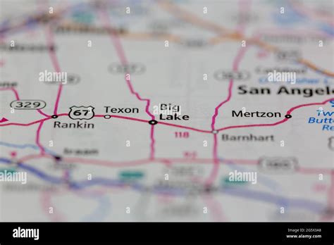 Map of big lake texas hi-res stock photography and images - Alamy