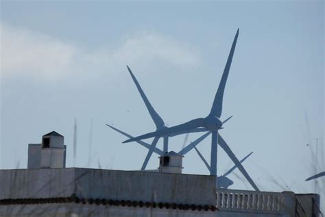 modern windmills for green and clean energy generation 15898311 Stock ...