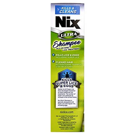 Nix Ultra Allin Super Lice Shampoo & Egg Removal Comb, 4 Fl Oz, 1 Count - licecomb.com