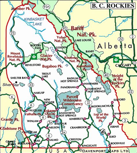 Maps of British Columbia - British Columbia Travel and Adventure Vacations | Canada road trip ...