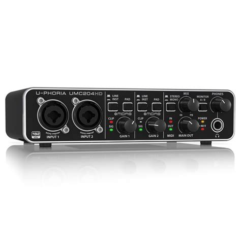 Behringer U-PHORIA UMC204HD USB Ljudkort - Nästan Ny | Gear4music