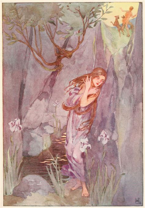 1915 Book of Myths - Helen Stratton Echo and Narcissus | Illustration, Mitología, Ilustración ...