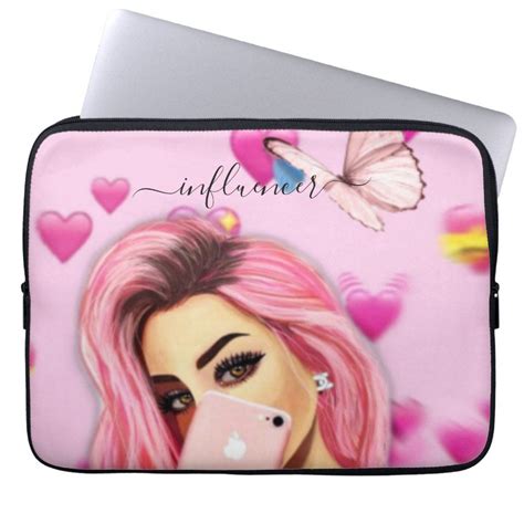 Modern Pink Loving Girl Script Laptop Case 13" | Zazzle | Seasonal gifts, Case, Funny gifts