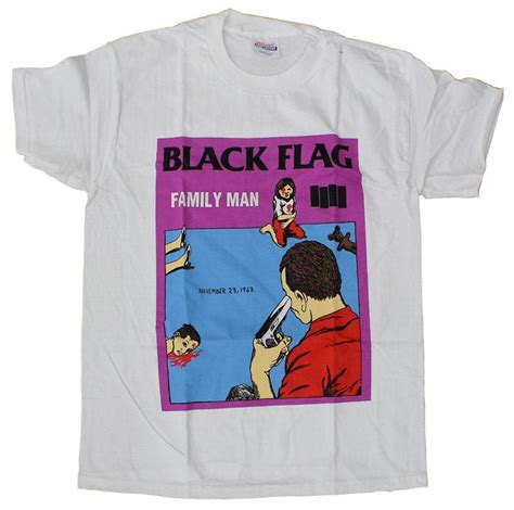 Black Flag Family Man Shirt Fully Licensed Punk Rock