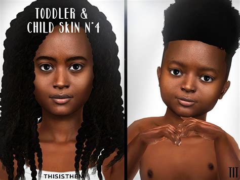 sims 4 cc // custom content black african american skin tones // black simmer, ethnic // toddler ...