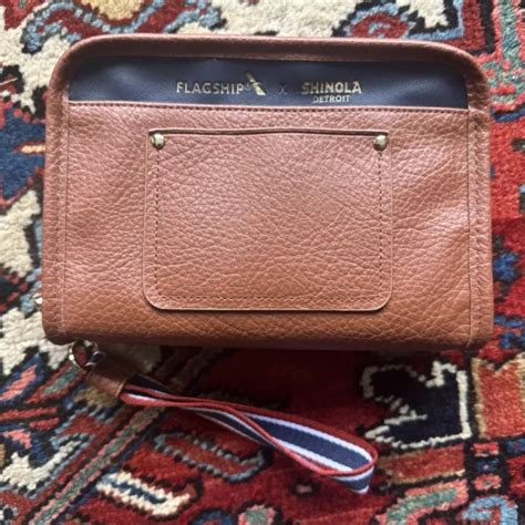 AMERICAN AIRLINES FLAGSHIP First Leather Amenity Kit by Shinola Detroit Brown $15.00 - PicClick