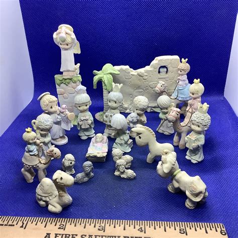 precious moments nativity set With all 22 pieces,complete & rare , mint, 25 | eBay