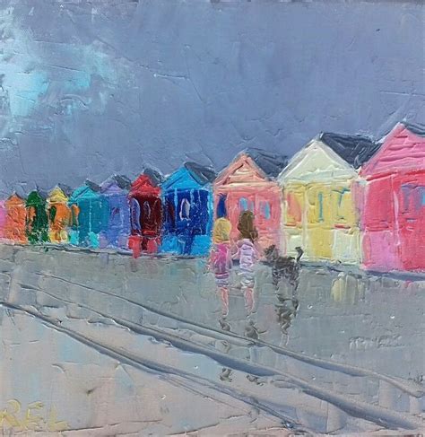 Beach Hut Painting at PaintingValley.com | Explore collection of Beach Hut Painting