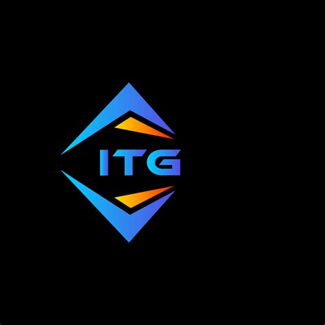 ITG abstract technology logo design on white background. ITG creative initials letter logo ...