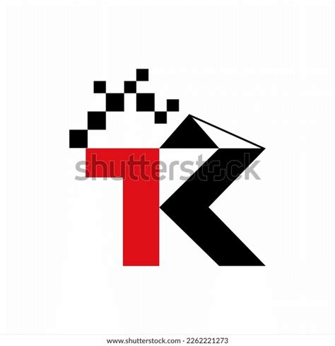 T K Letter Vector Logo Design Stock Vector (Royalty Free) 2262221273 | Shutterstock