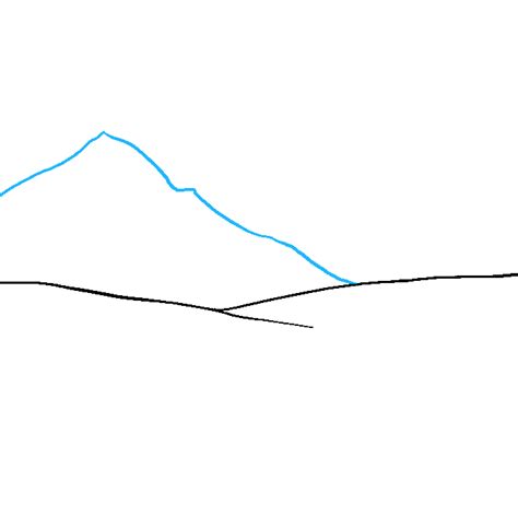 Mountain Landscape Drawing Tutorial - How to draw a mountain landscape ...