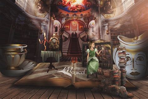 Beauty And The Beast Library Wallpaper