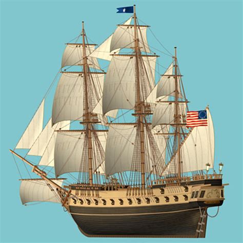 Naval Frigate 3d Model