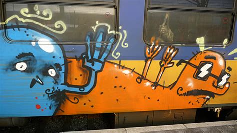 2010.02 - 'Photo of a decorated Dutch train', sprayed / pa… | Flickr