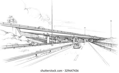 Highway Drawing Photos and Images | Shutterstock