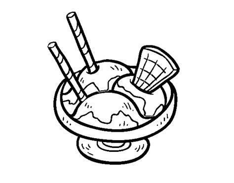 Ice cream cup coloring page - Coloringcrew.com