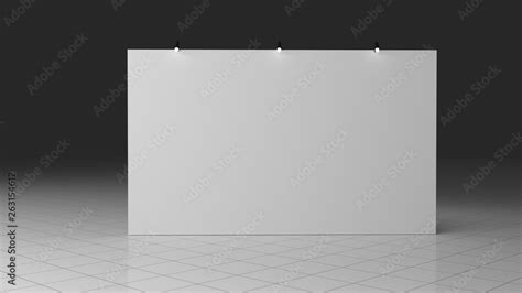 Banner 3x5 meters. Realistic 3d render. Template Stock Illustration ...