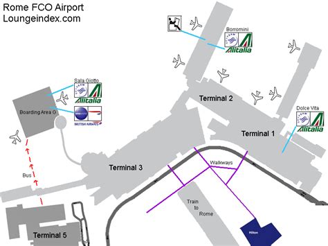 Rome International Airport Map