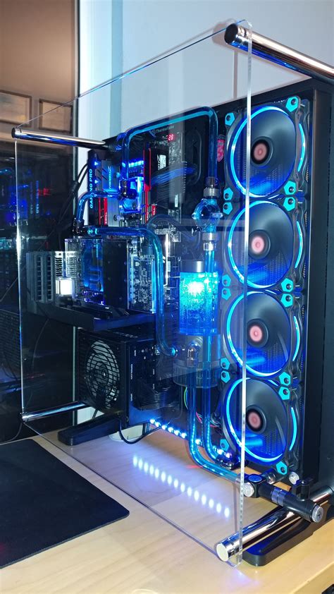 Stunning Water Cooled Rig with Shimmering Blue - Perfect Night Light