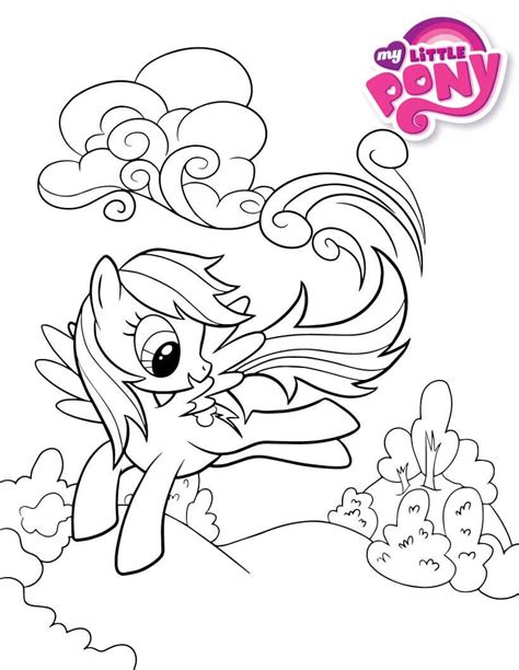 Rainbow Dash Coloring Pages – Printable Coloring Pages