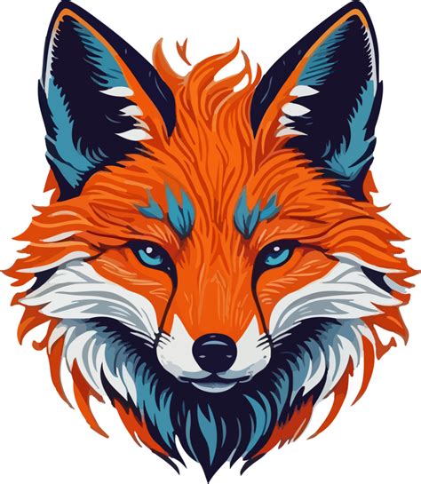 Colorful Fox Logo Concept AI Generative 28636988 PNG