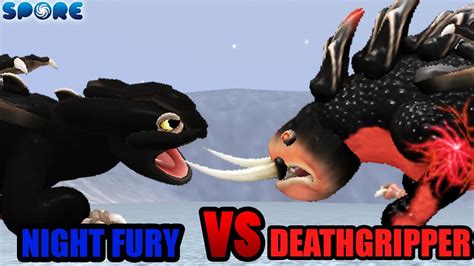 Night Fury vs Deathgripper | Night Fury Rampage [S1E5] | SPORE - YouTube